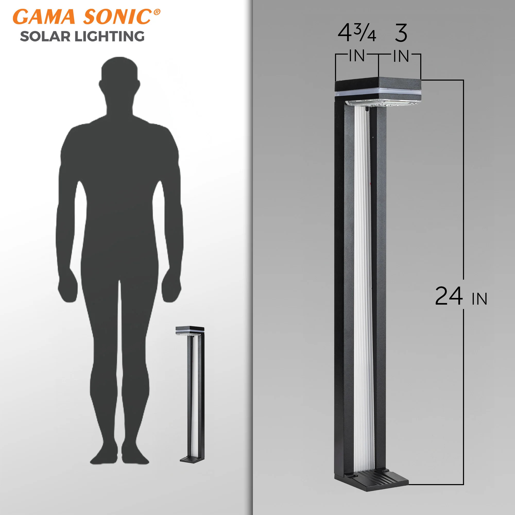Sentry Modern Solar Landscape and Pathway Light (2 PK)