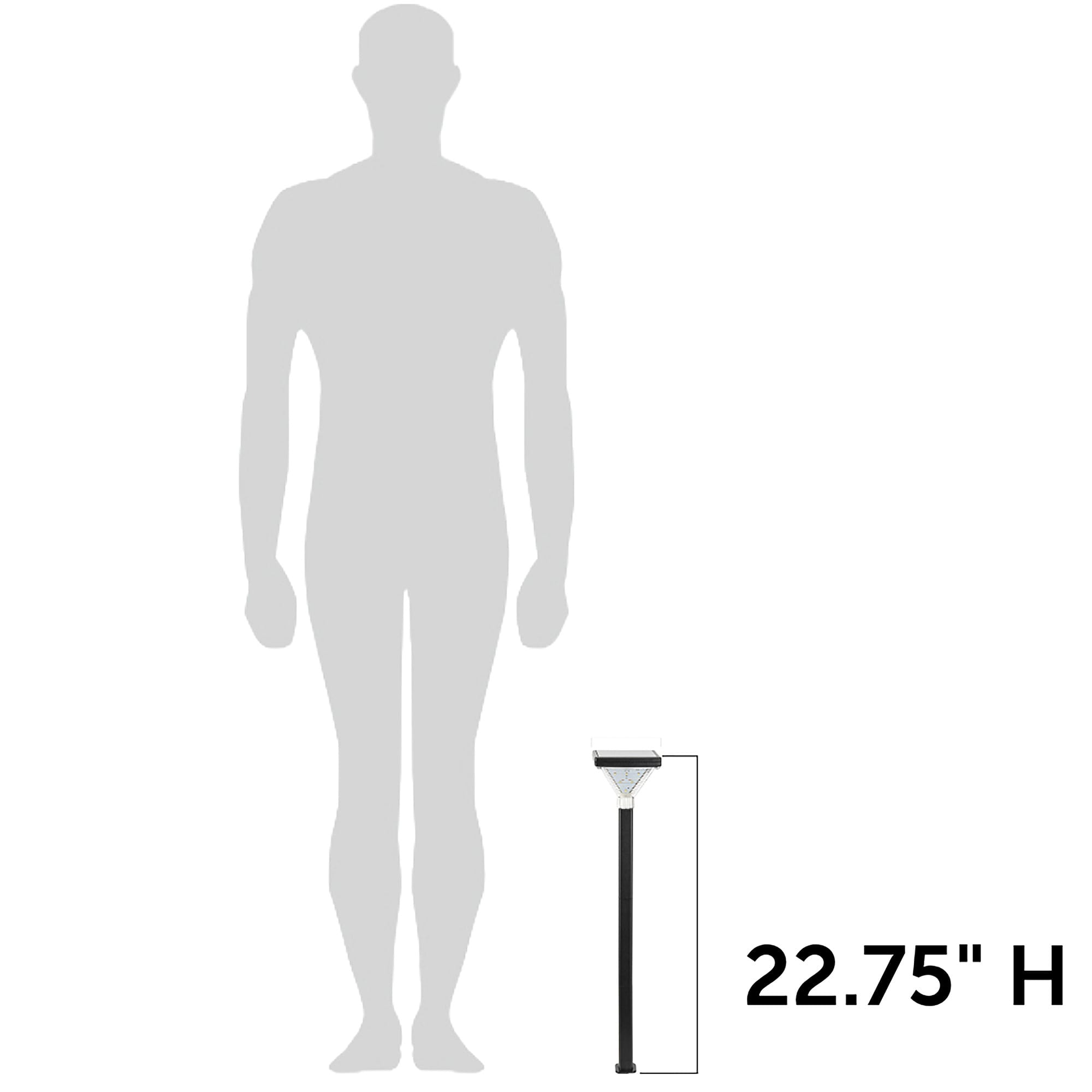 Luxor Solar Pathway Light Black – 2PK