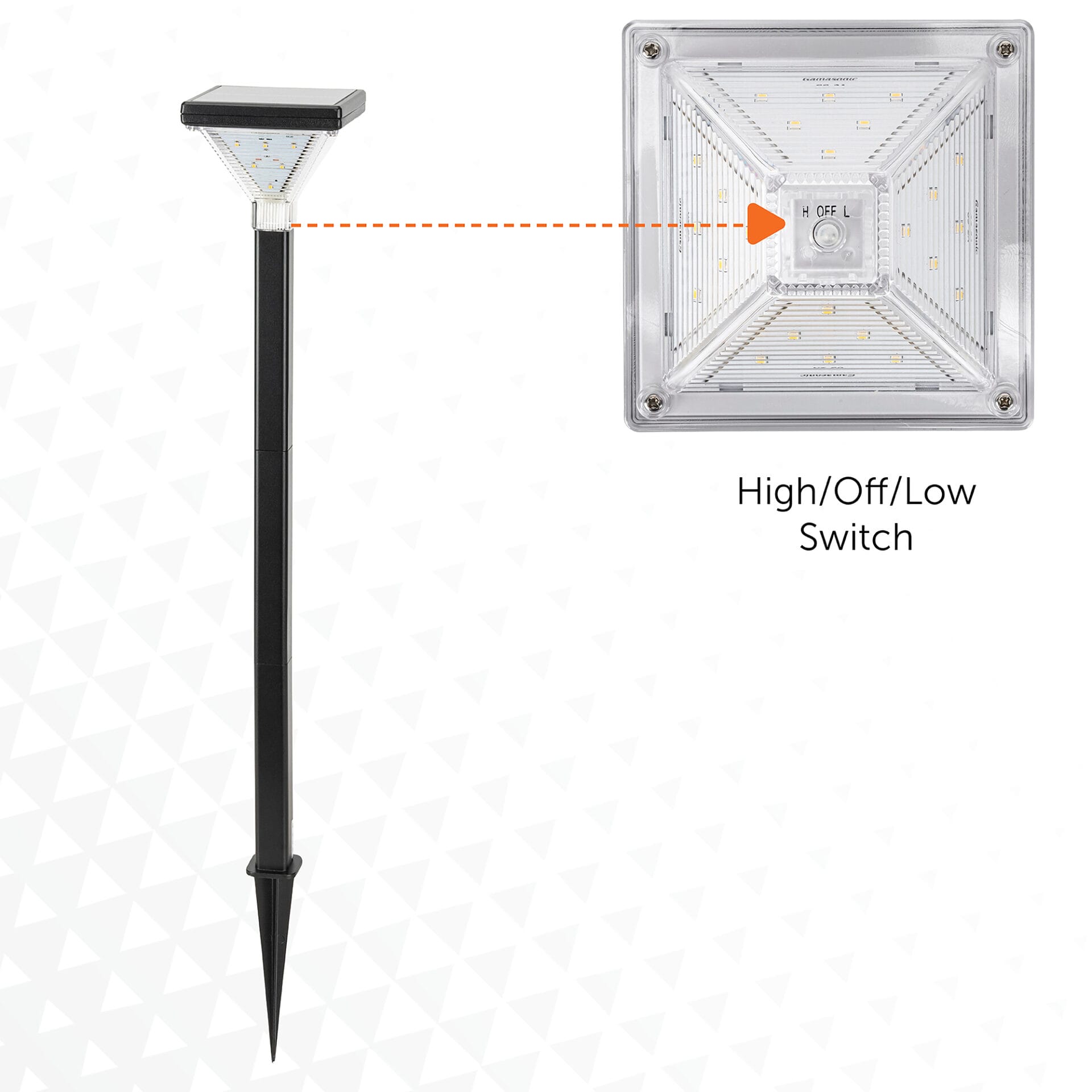 Luxor Solar Pathway Light Black – 2PK