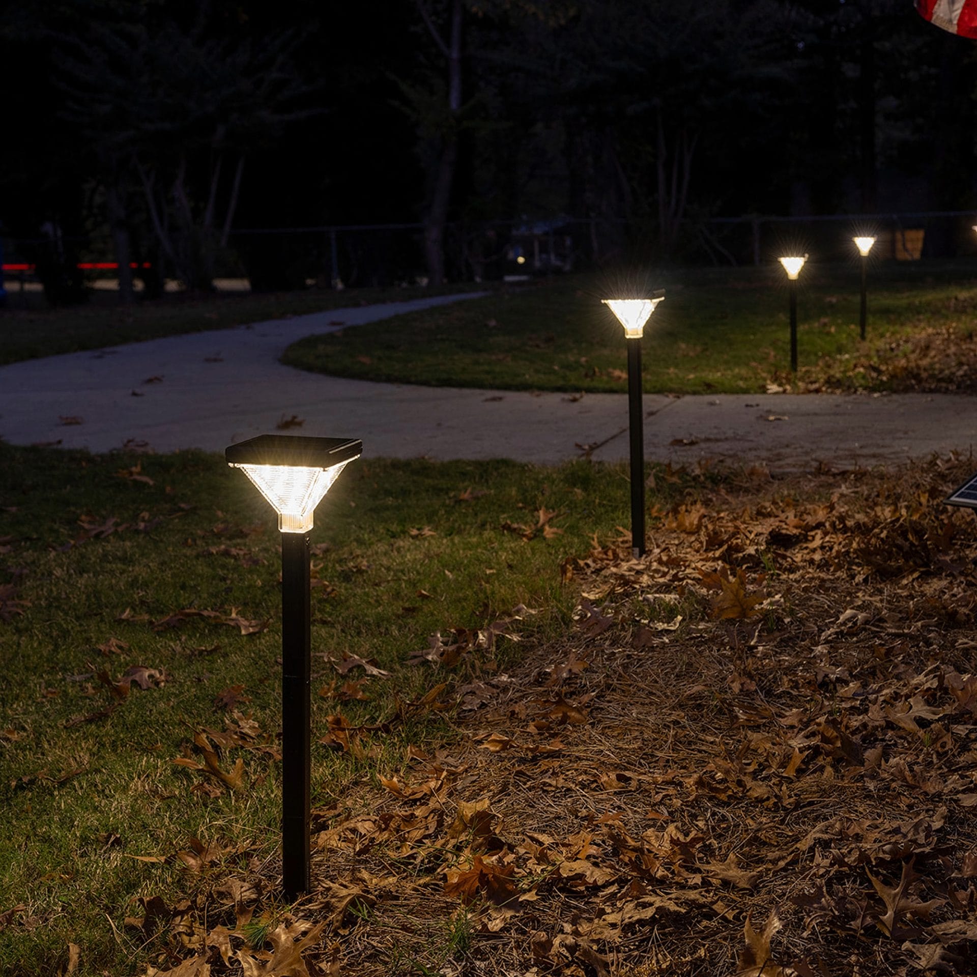 Luxor Solar Pathway Light Black – 2PK