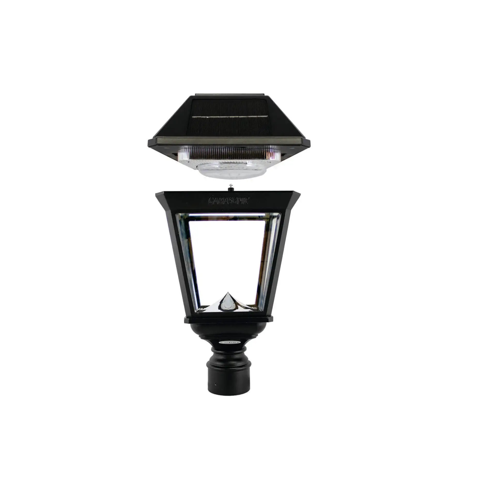 Imperial III Commercial Solar Post Light with Dual Color and 3″ Fitter