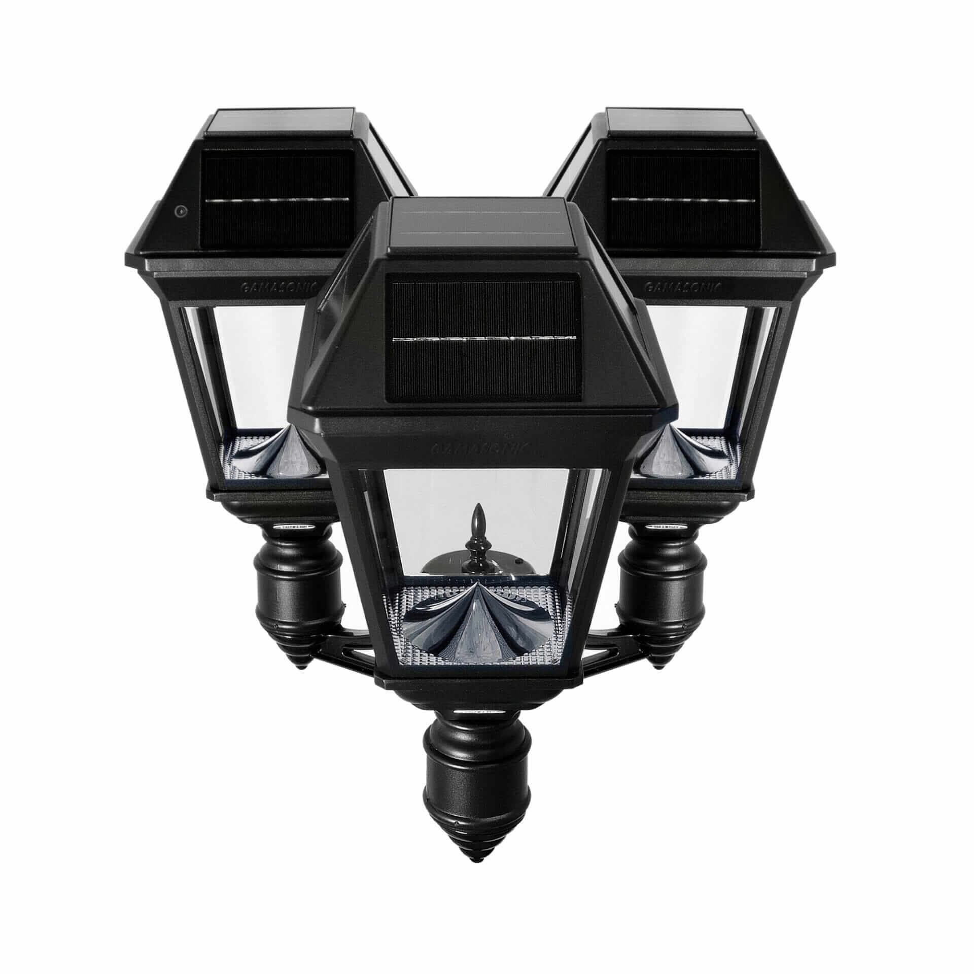 Imperial III Commercial Solar Triple Post Light with Dual Color Temperature and 3″ Fitter