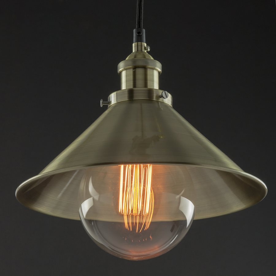 AQF/PD/CN10/AB Antiq Fix Pend 10"Canopy ANT-BRZ