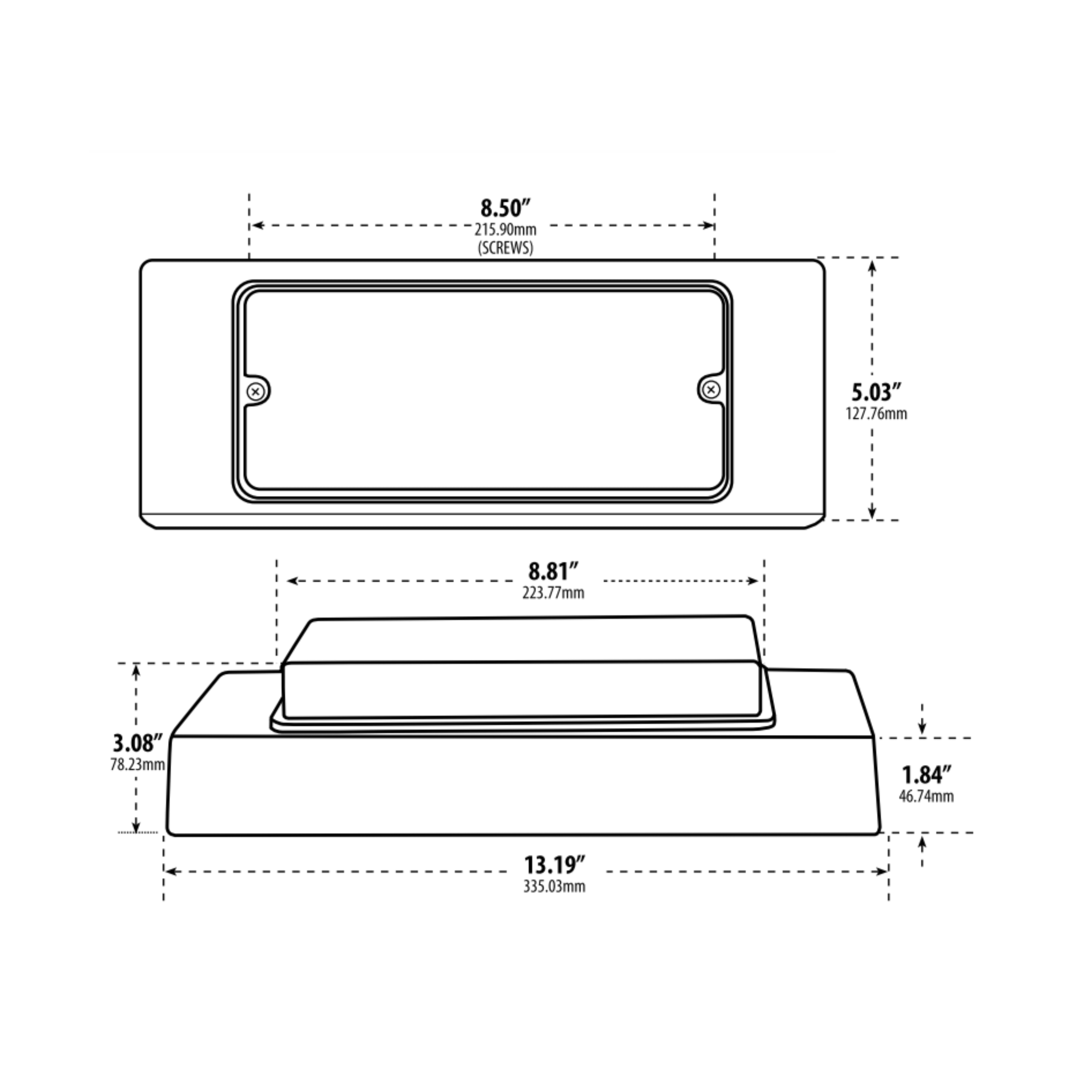 Surface Mounted Address Wall Fixture W9301