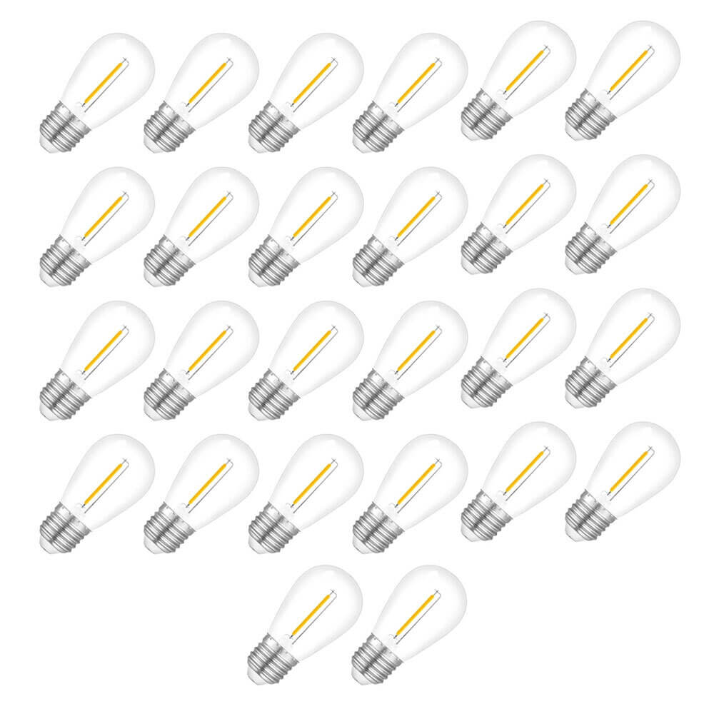 LED Replacement String Light Bulbs, 26-Pack