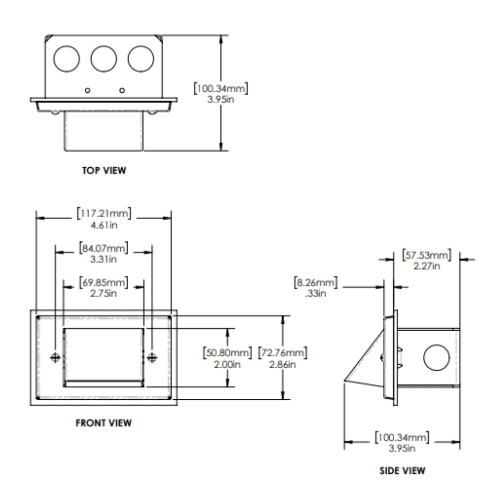 12 Volt Recessed Step Light 1 Louver Included LED Bulb