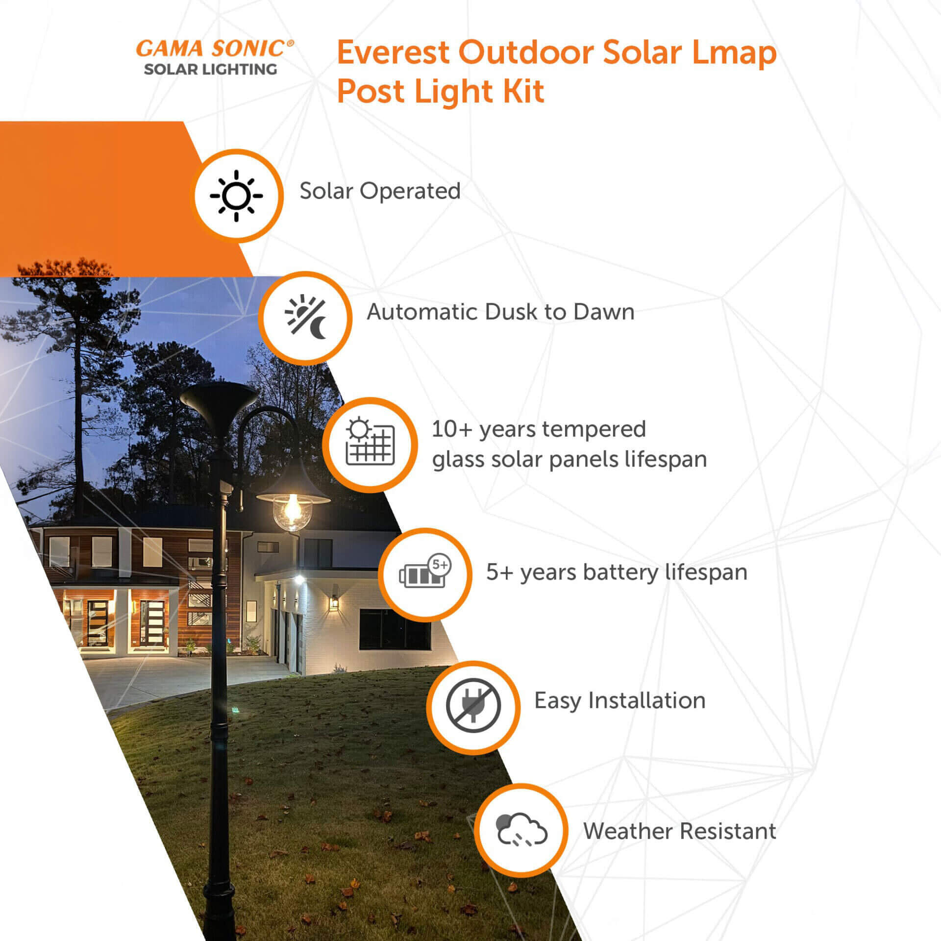 Everest Solar Lamp Post