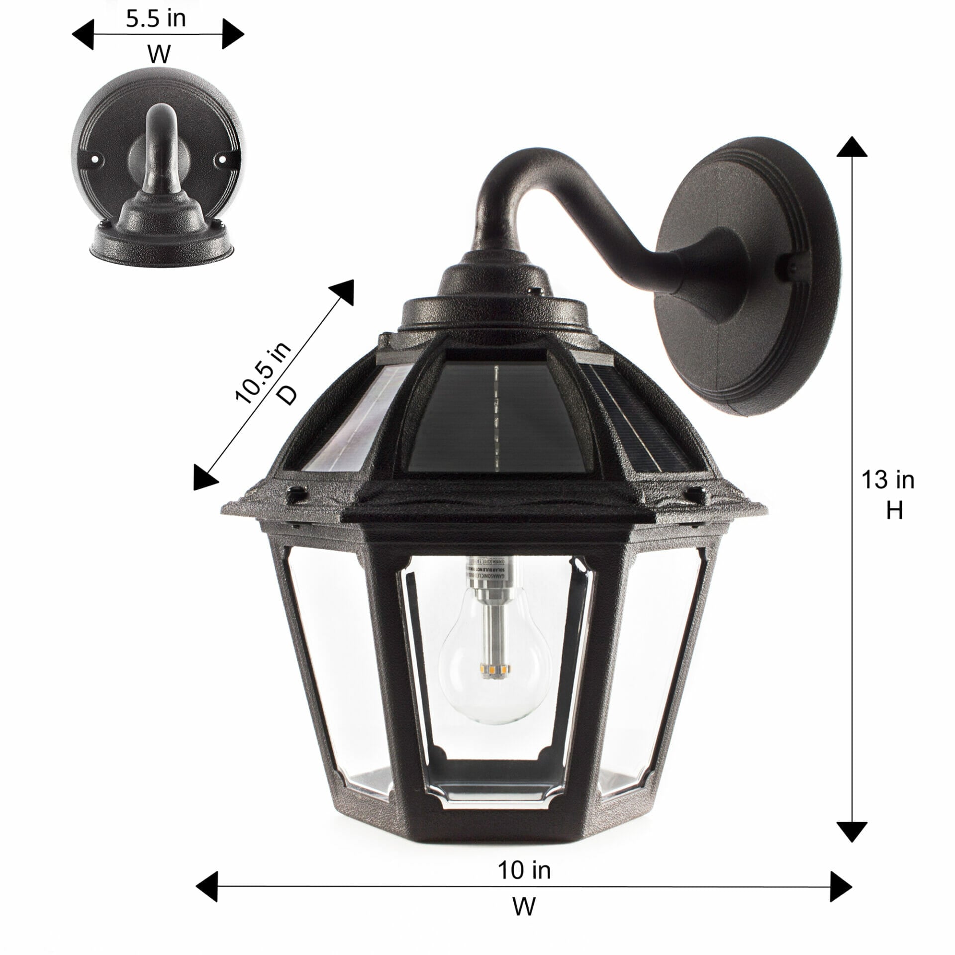 Polaris Solar Wall Light