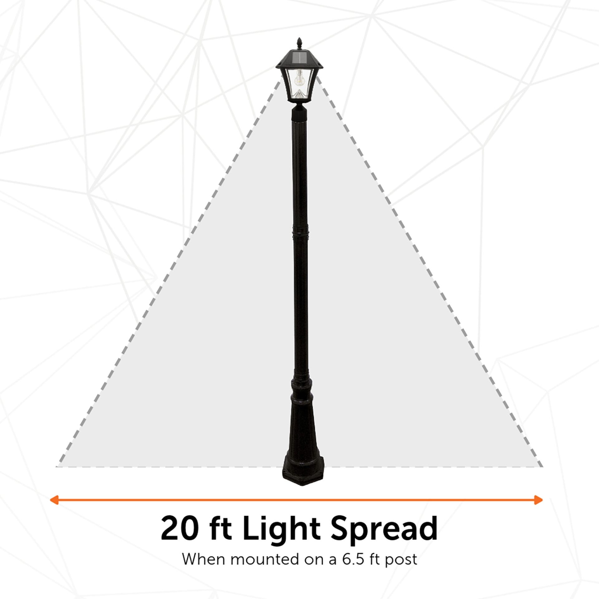Baytown II Bulb Solar Post Light