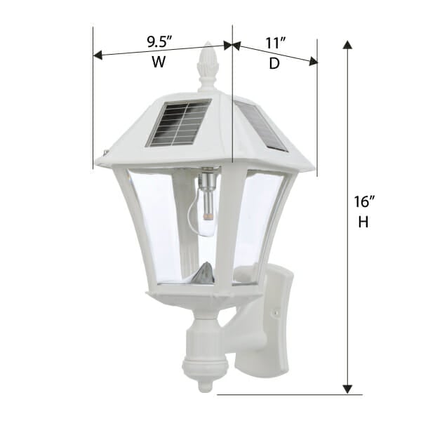 Baytown II Bulb Solar Post Light