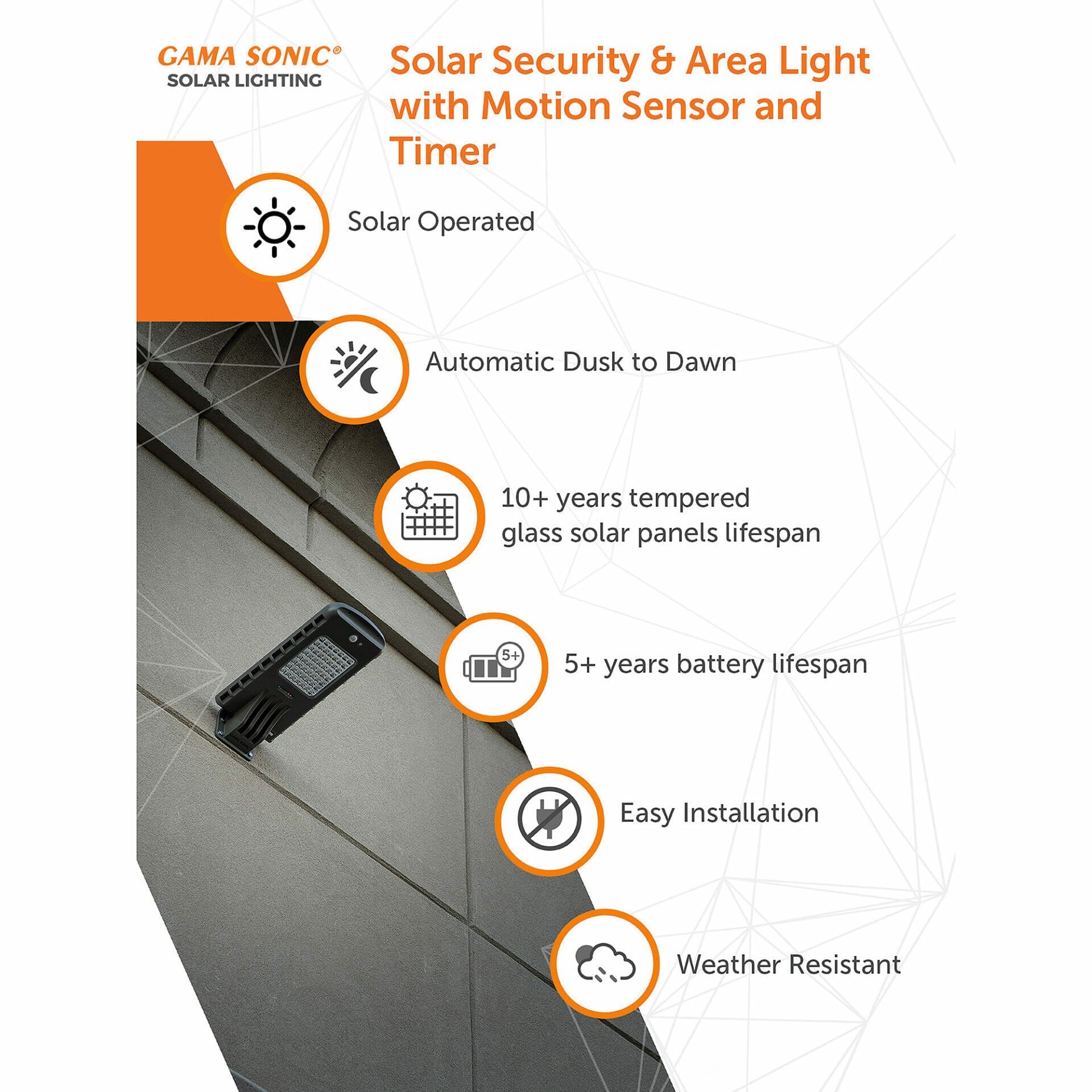 2800 Lumen Solar Powered Security