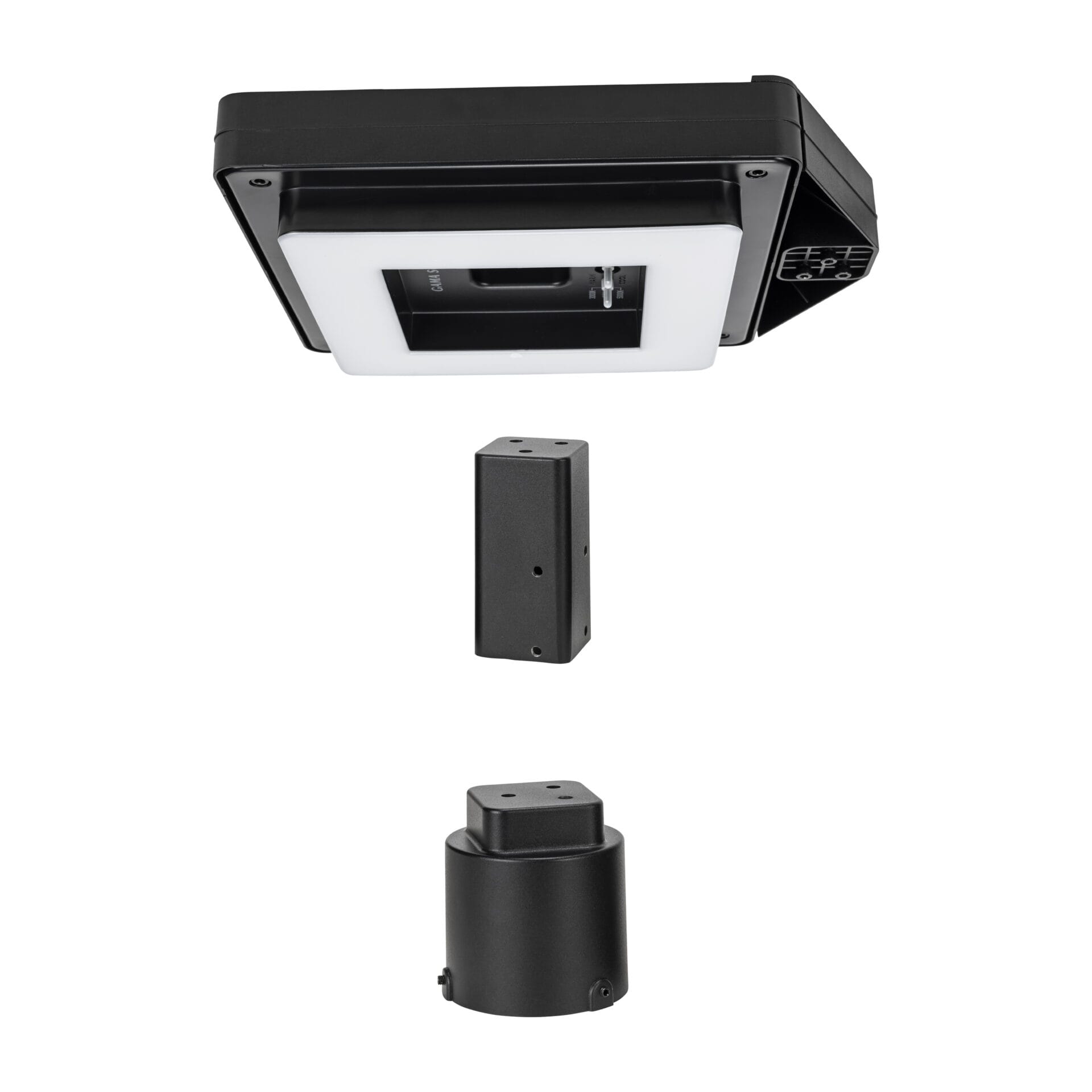 Contemporary Square Solar Post Light