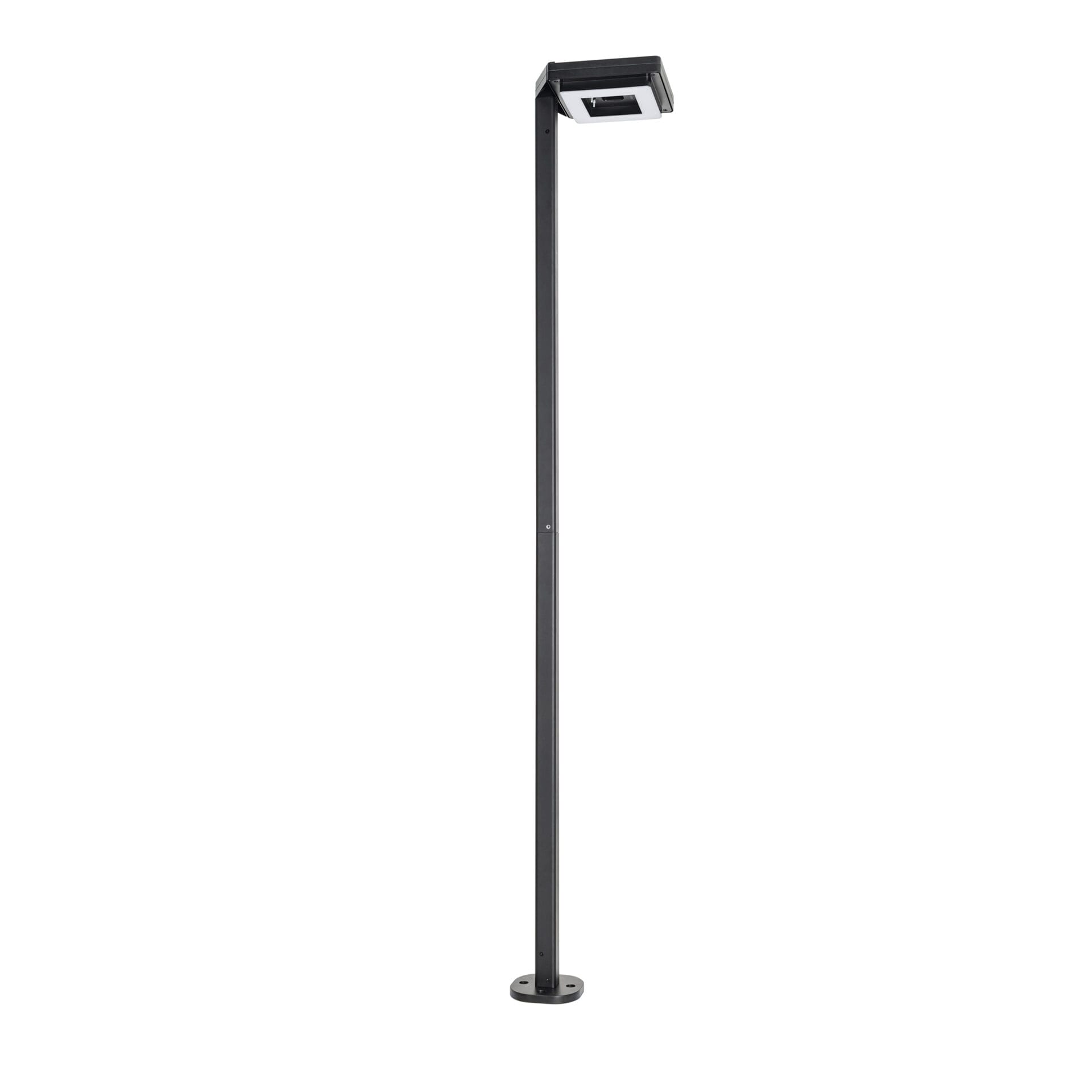 Contemporary Square Solar Lamp Post