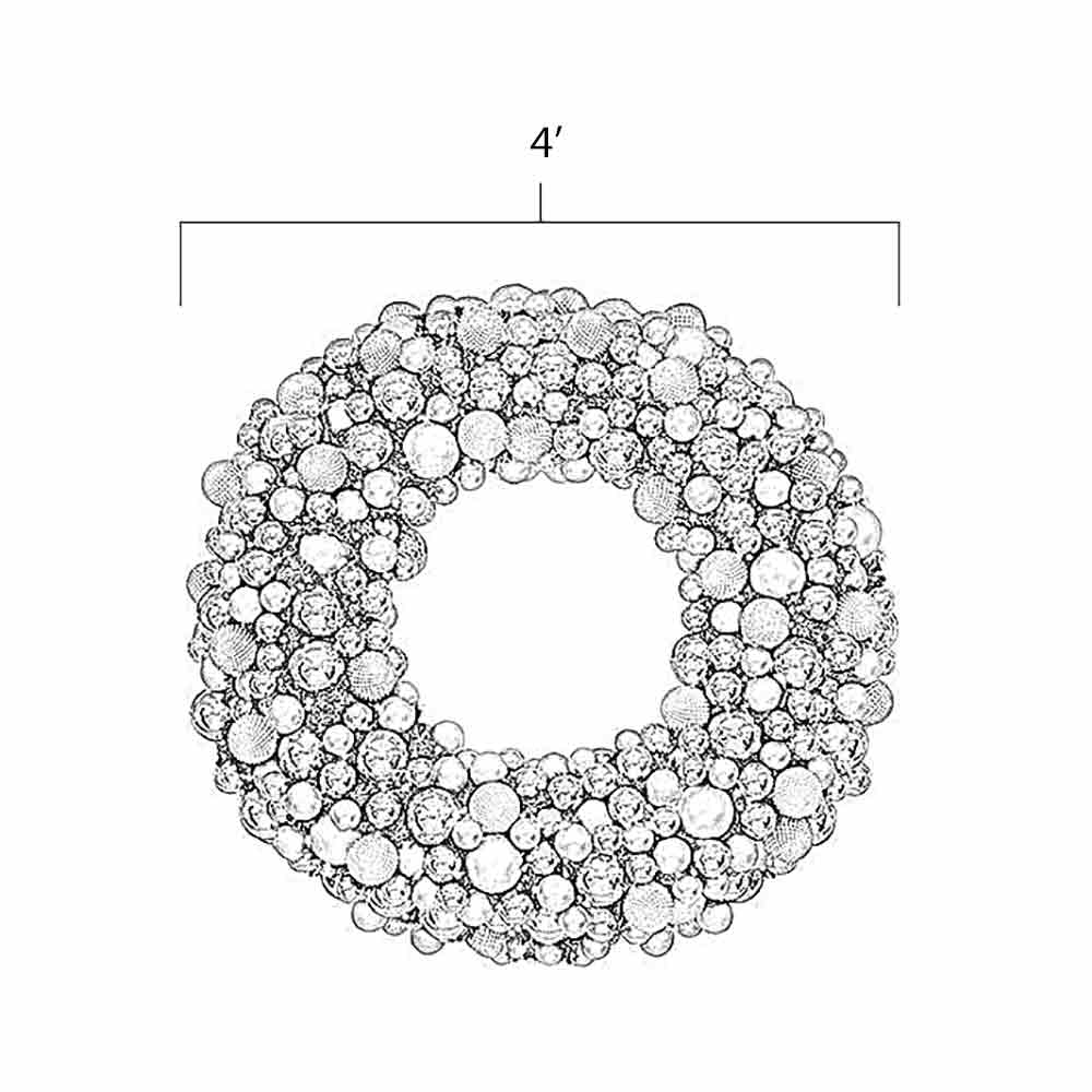 4 Foot Elite Holiday Wreath Dimensions