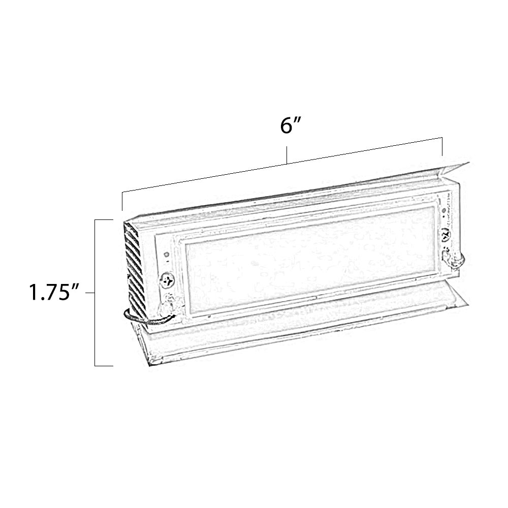 LED Step and Brick Retrofit Kit Dimensions