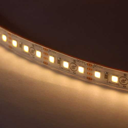 12V LED Warm White Under Cabinet Tape Light System Illuminated 12V Dimmable LED Warm White Tape Light System Illuminated