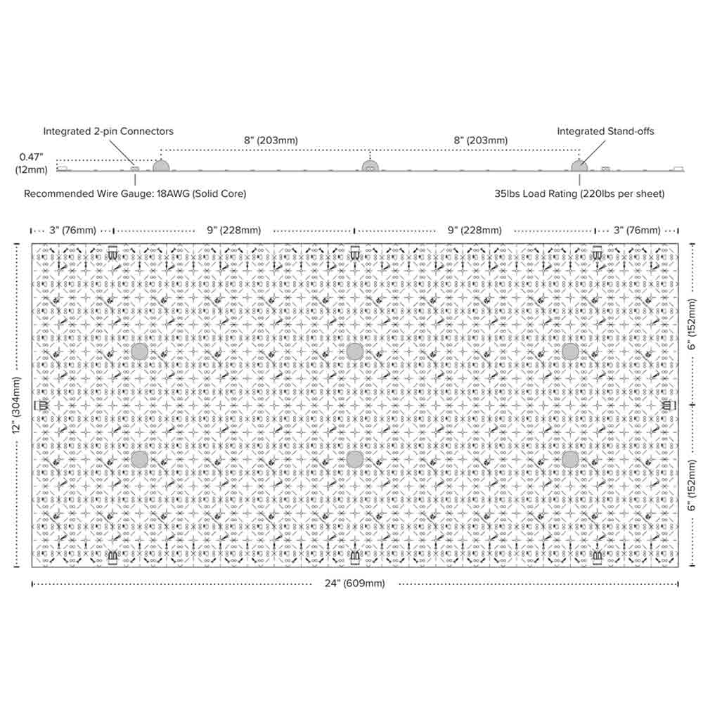 Light Sheet Dimensions Example