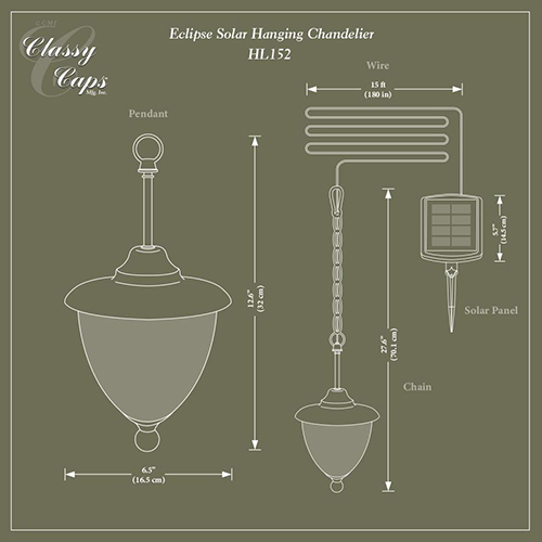 Hanging Light Dimensions Example