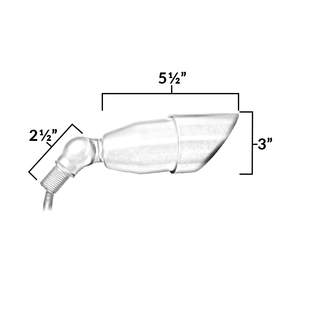 Landscape Spotlight Dimensions Diagram