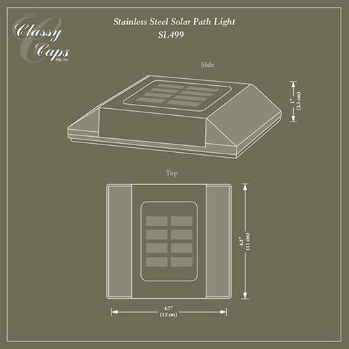 Path Light Dimensions Example