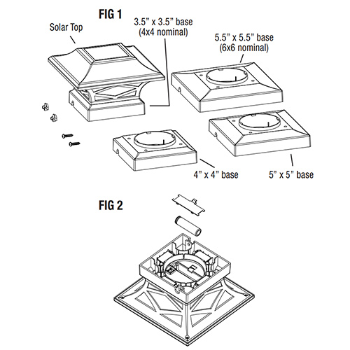 Post Cap Light Instructions