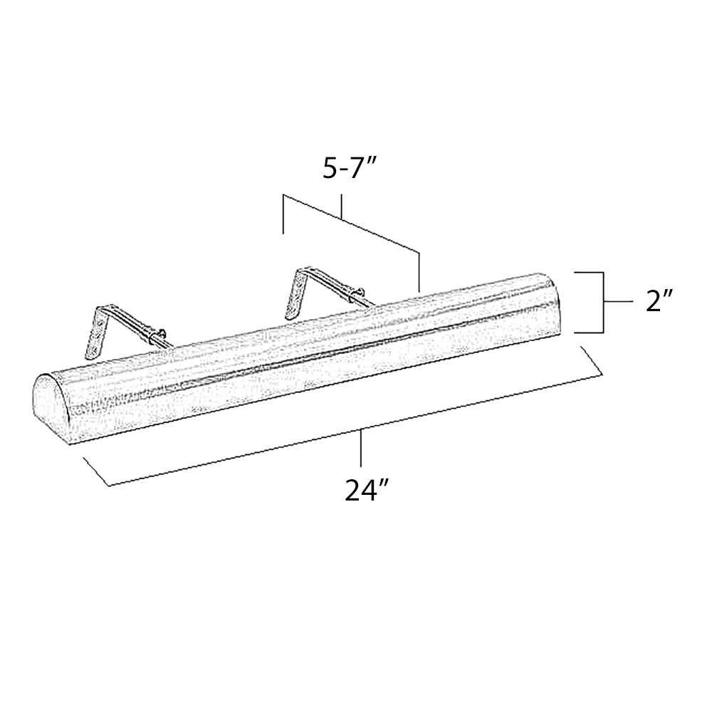 Traditional LED Picture Light Dimensions