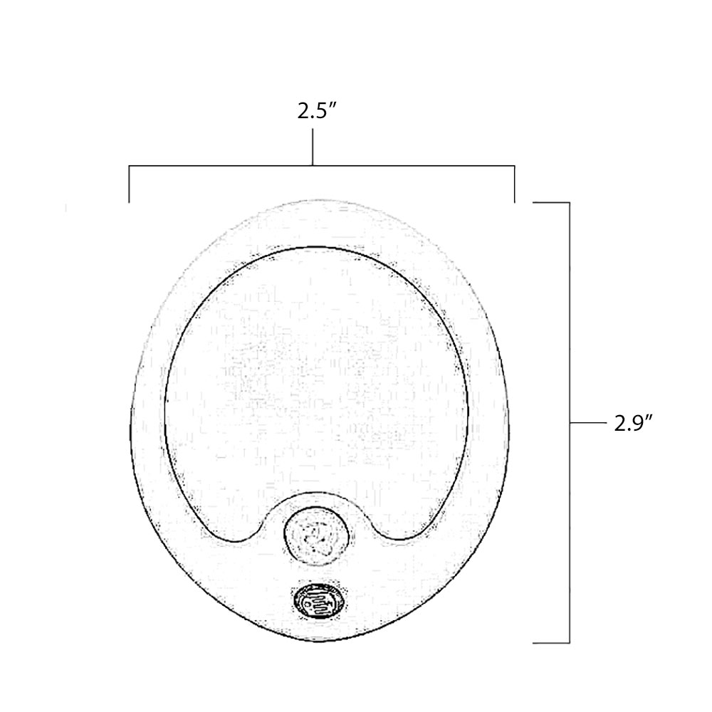 Motion Sensor LED Night Light Dimensions