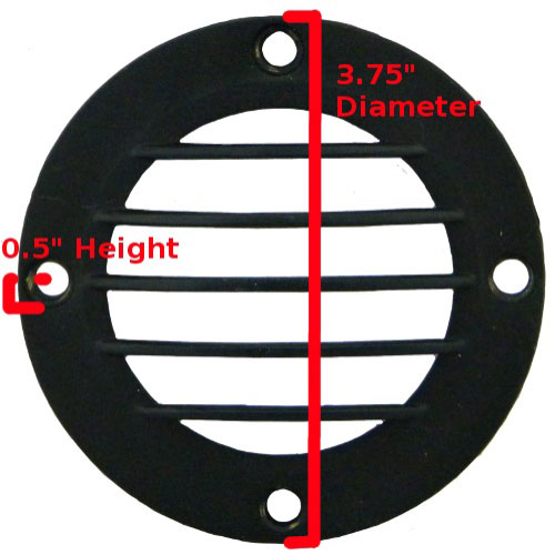 Black Grill Cover Dimensions