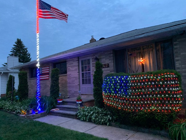 Patriotic Rope Light Example