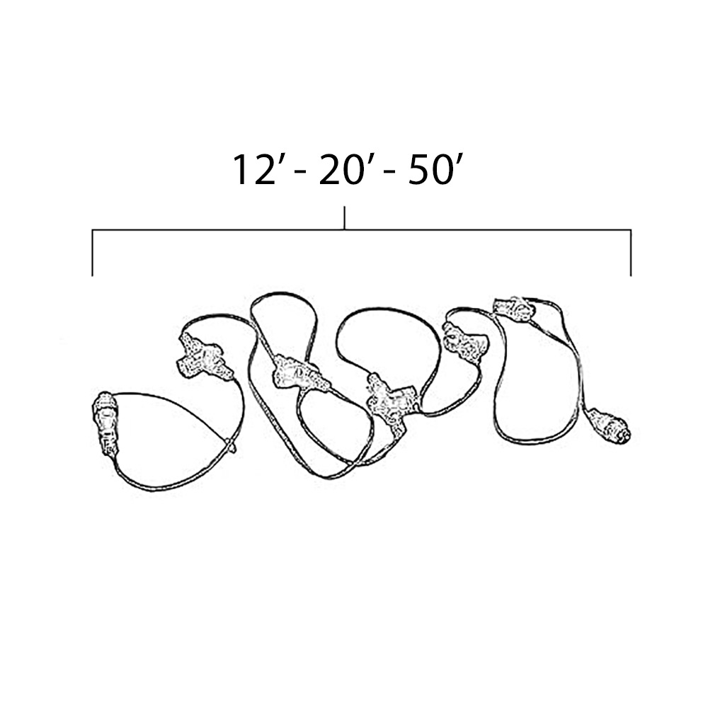 LED Snowfall String Light Dimensions