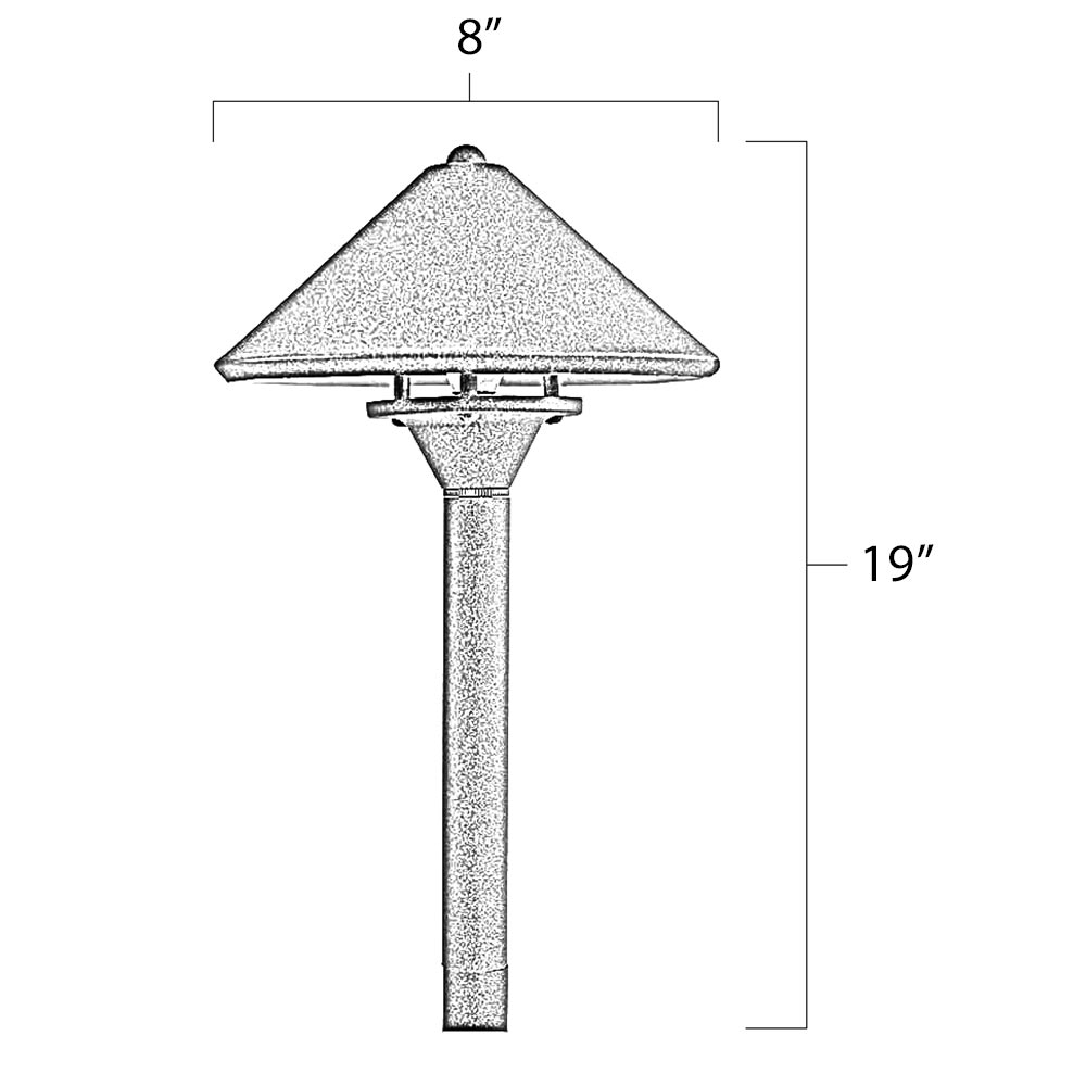 Mid Peak Area Pathway Light Dimensions