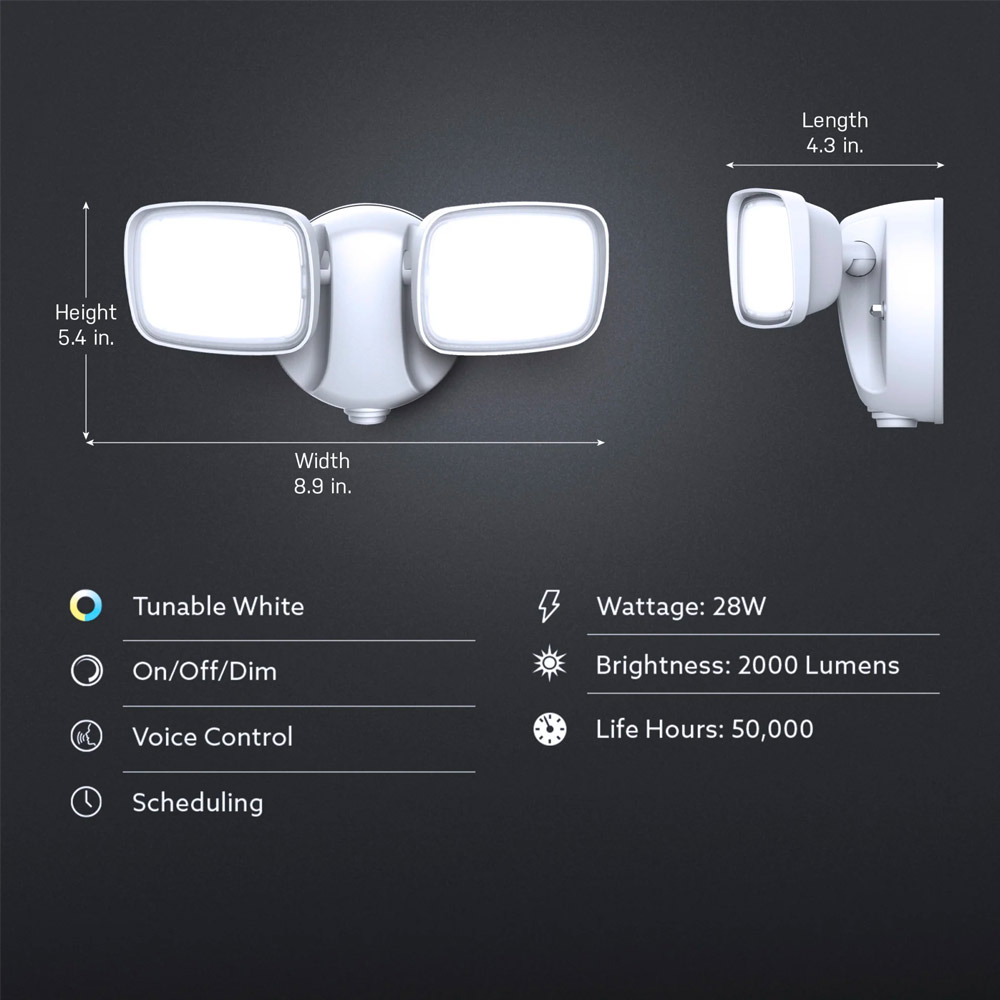 Security Light Dimensions