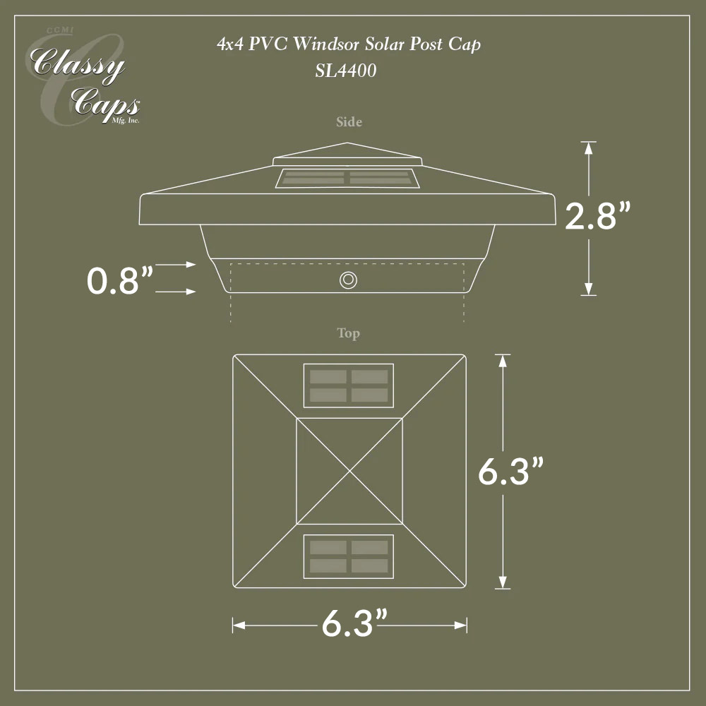 Post Light Dimensions Example