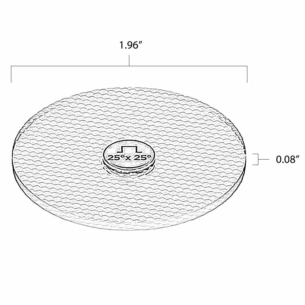 Flat Top LED MR16 SNAP Lens System Dimensions