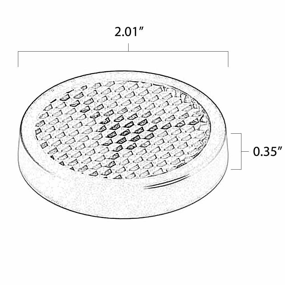 40 Degree Louver LED MR16 SNAP Lens System Dimensions