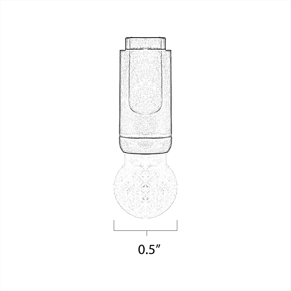 Spherical Commercial Grade LED Light String Dimensions