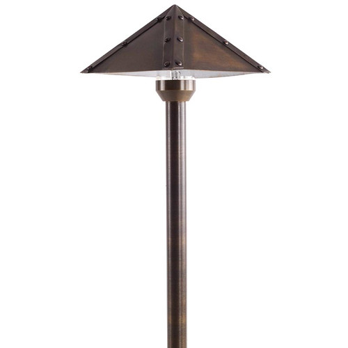 Pyramid Shade Solid Brass Pathway Light AQLighting
