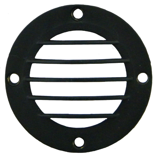 3.5" Black Brass In Ground Light Grill Cover AQLighting