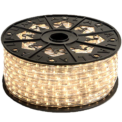 150ft Reel - Warm White LED Rope Light Kit - 120V Standard IP65 Waterproof  - AK-LED-SLF3-WW