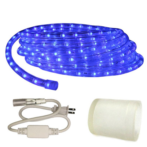 Custom Cut Dimmable Blue LED Rope Light AQLighting