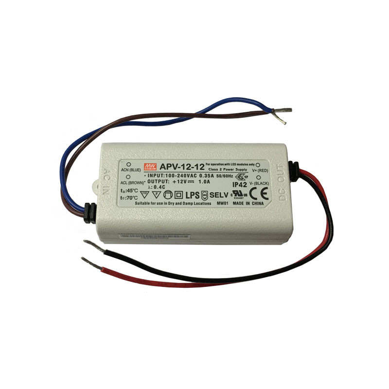 APV 25 Watt Constant Voltage LED Power Supply to IP42 12V DC