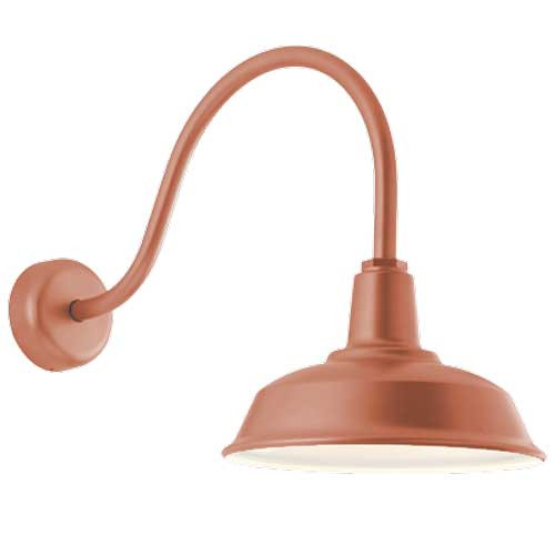 Natural Copper Vintage Gooseneck Barn Lights Aqlighting