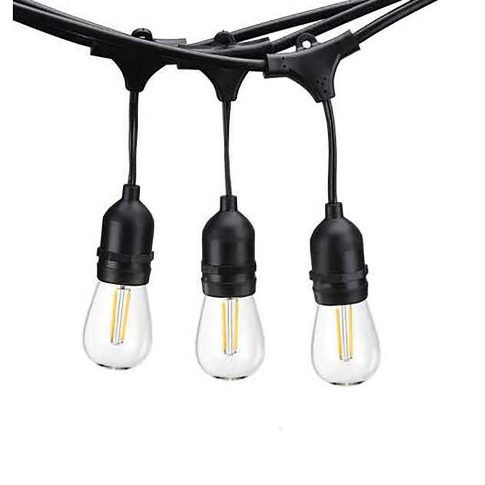 10-Count UL Mini Metal Lantern String Light Set, Black