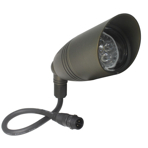 80 Watt Wireless Remote Control LED Spotlight - 12 Volt DC - Spot to Flood  - Permanent Mount