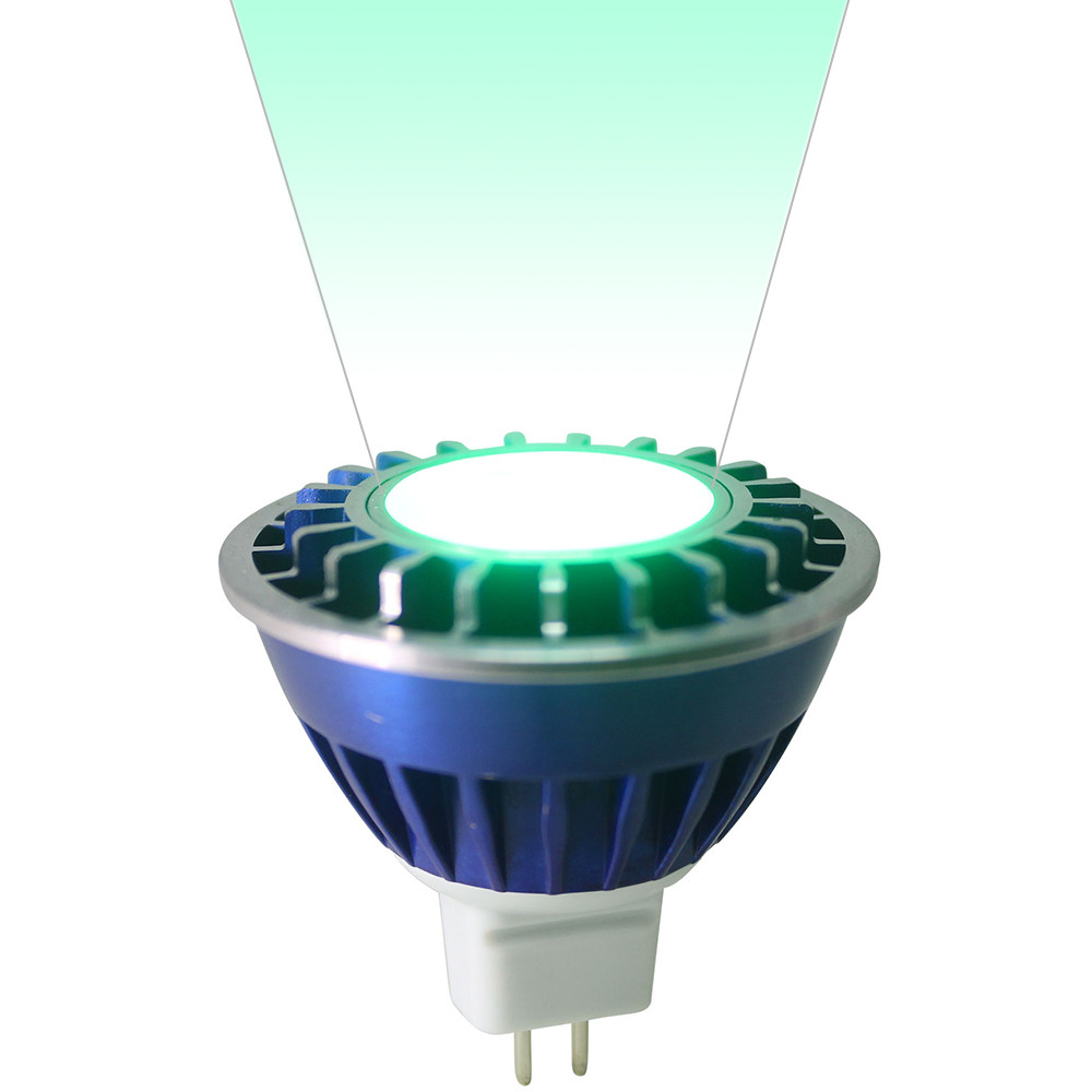 Low Voltage 3w Blue LED MR16 Wide Spot Bulb