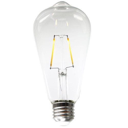 Clear 60 Watt Equivalent Sunlite 80891-SU LED Filament S19 Edison Style Light Bulb 8 Dimmable Lightbulb Warm White 27K Clear 60 Watt Equivalent Sunlite 80891-SU LED Filament S19 Edison Style Light Bulb 8 Dimmable Lightbulb Warm White 27K