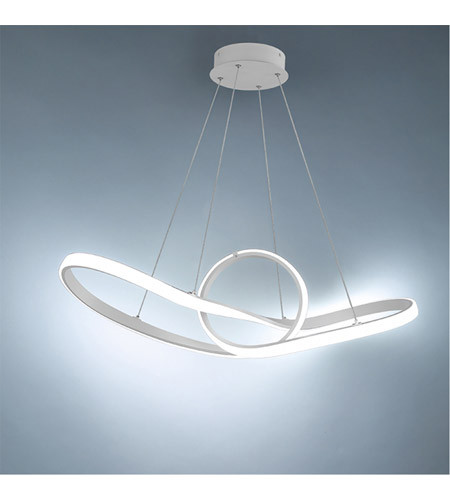 120V 35-Inch LED White Interlaced Pendant Light | AQLighting
