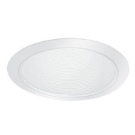 Elite Lighting 12/24 Pack - White 120V 6" PAR30 Stepped Metal Baffle w/ White Slim Trim Ring Recessed Trim - C310S 