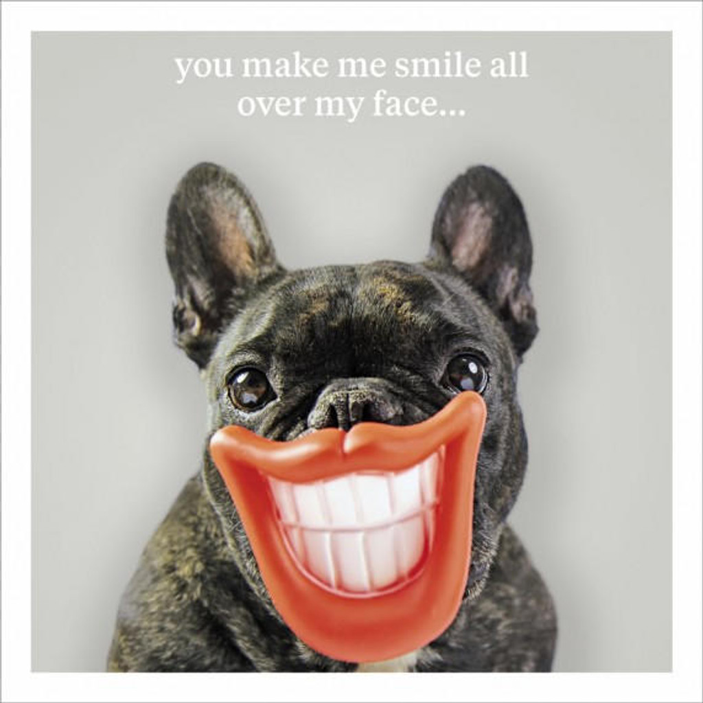 Quirky Greeting Card featuring a funny dog