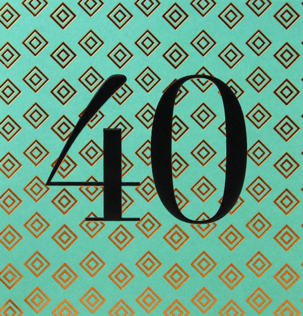 40! 40th big 40 quirky and funny birthday card